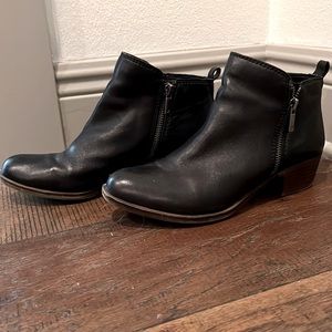 Lucky Brand black leather bootie